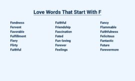 Love Words That Start With F – Fantastic Feelings