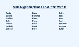 Male Nigerian Names That Start With B – Igbo, Hausa, Yoruba