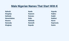 Male Nigerian Names That Start With K – A Rich Heritage