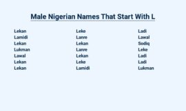 Male Nigerian Names That Start With L – Discover Unique Options