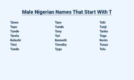 Male Nigerian Names That Start With T – Unique and Meaningful