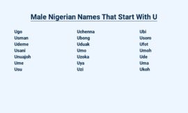 Male Nigerian Names That Start With U – A Glimpse into Nigerian Culture