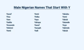 Male Nigerian Names That Start With Y – Bold and Unique