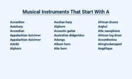 Musical Instruments That Start With A – A Symphony of Strings