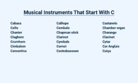 Musical Instruments That Start With C – A Comprehensive Guide