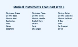 Musical Instruments That Start With E – Евфониум, Electric Guitar, and More