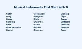 Musical That Start With G – Groovy Tunes