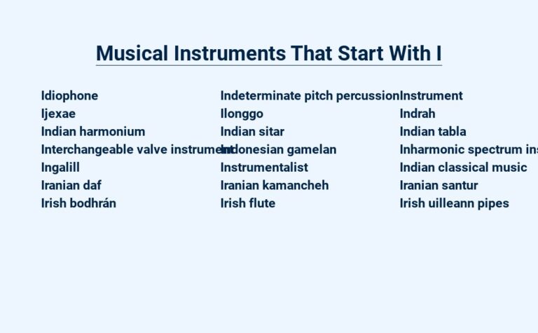 Read more about the article Musical Instruments That Start With I – The Instrumental Symphony