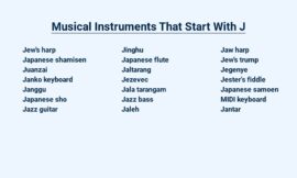 Musical Instruments That Start With J – A Journey Through Melodies