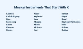 Musical Instruments That Start With K – A Key to Melodies