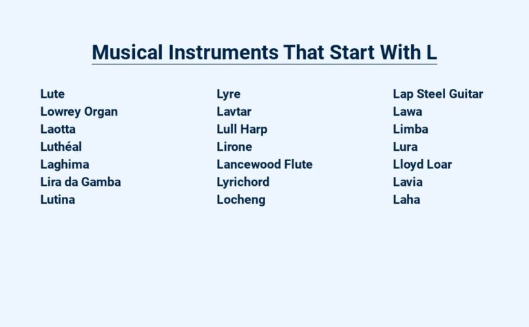 Read more about the article Musical Instruments That Start With L – Let’s Learn and Play