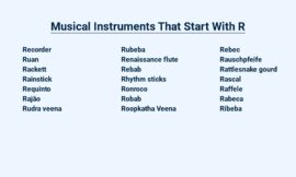 Musical Instruments That Start With R – Rhythmic Sounds