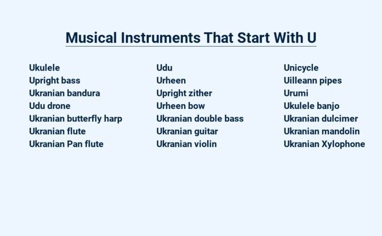 Read more about the article Musical Instruments That Start With U – Unique and Unforgettable Sounds