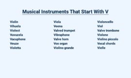 Musical Instruments That Start With V – Vibrant Sounds