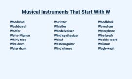 Musical Instruments That Start With W – Weird and Wonderful