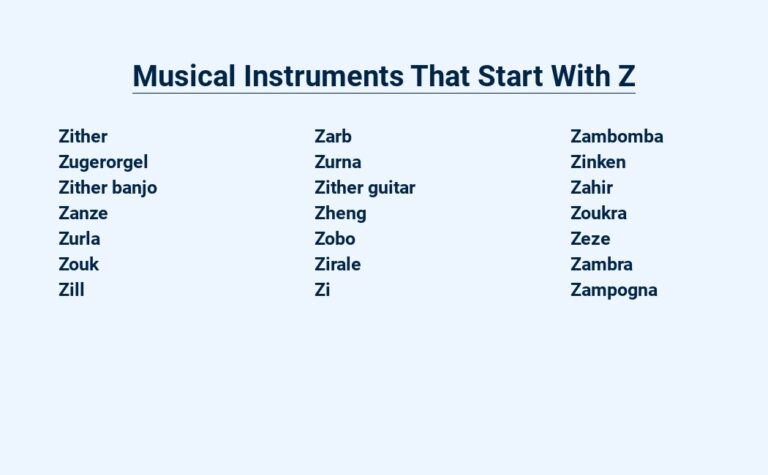 Read more about the article Musical Instruments That Start With Z – Unveiling the Zither’s Enchanting Melody