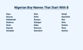 Nigerian Boy Names That Start With B – 101 Popular Choices