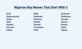 Nigerian Boy Names That Start With C – Beauties of Africa