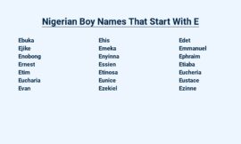 Nigerian Boy Names That Start With E – Igbo, Yoruba, Hausa