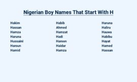 Nigerian Boy Names That Start With H – A Unique Heritage