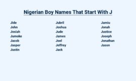Nigerian Boy Names That Start With J – Beyond the Ordinary