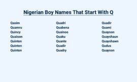 Nigerian Boy Names That Start With Q – A Unique and Meaningful List