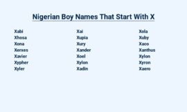 Nigerian Boy Names That Start With X – Unique and Meaningful