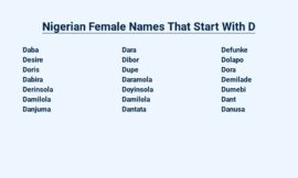 Nigerian Female Names That Start With D – Distinctive and Enchanting