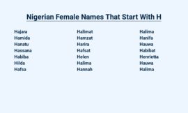 Nigerian Female Names That Start With H – Igbo, Yoruba & Hausa Names