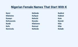 Nigerian Female Names That Start With K: A Beautiful Chorus of Melodies