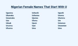 Nigerian Female Names That Start With U – Unique and Beautiful