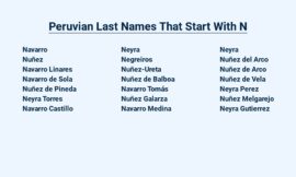 Peruvian Last Names That Start With N – Ancestry Explorer