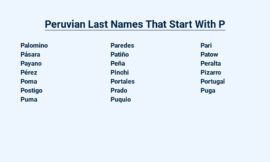 Peruvian Last Names That Start With P – Surnames with History