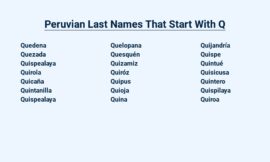 Peruvian Last Names That Start With Q – Unveiling the History