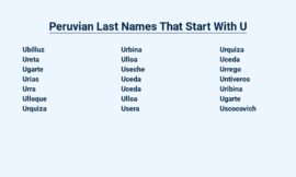 Peruvian Last Names That Start With U – [An Interesting Look]