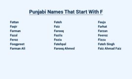 Punjabi Names That Start With F – For Fashionable Individuals