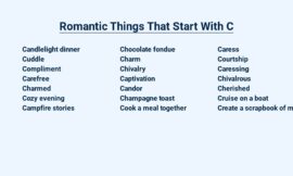 Romantic Things That Start With C – Creative Courtship