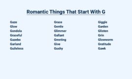 Romantic Things That Start With G – Sparks of Love