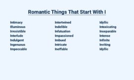 Romantic Things That Start With I – I’ll Always Love You