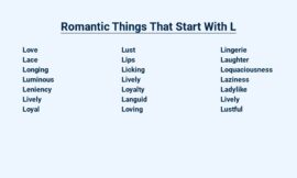 Romantic Things That Start With L – Letters of Love