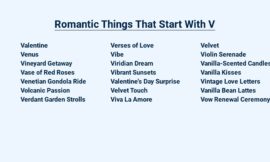 Romantic Things That Start With V – Love’s Vocabulary