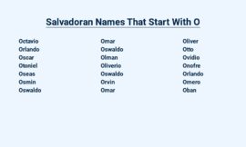 Salvadoran Names That Start With O – Origen of Roots