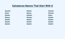 Salvadoran Names That Start With Q – Unique and Enchanting