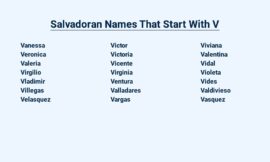 Salvadoran Names That Start With V – Enchanting Options