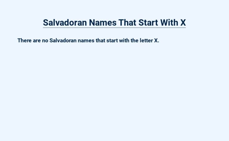 Read more about the article Salvadoran Names That Start With X – Unique and Meaningful