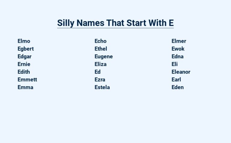 Read more about the article – Silly E-Naming Shenanagins