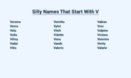 Silly Names That Start With V – For the Giggle-Worthy