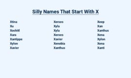 Silly Names That Start With X – Hilarious Monikers