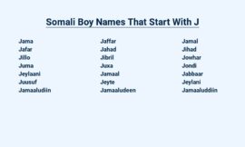 Somali Boy Names That Start With J – For Your Little Prince