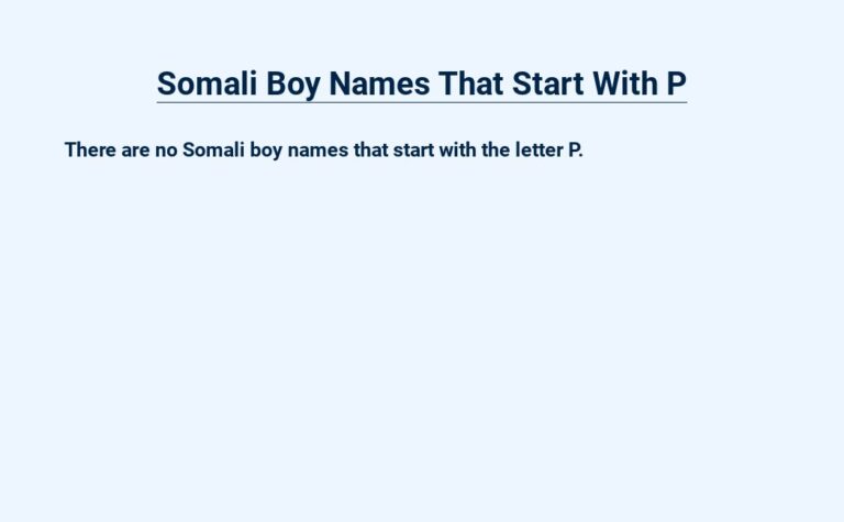 Read more about the article Somali Boy Names That Start With P – For Your Little Prince